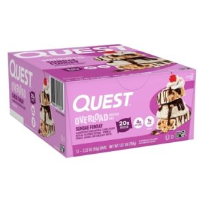 Quest Nutrition Overload Protein Bar Sundae Funday 2.22oz 12ct